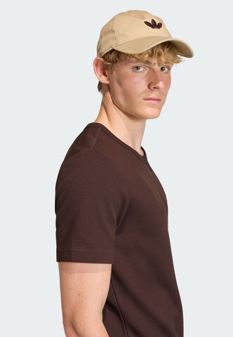 ADIDAS ORIGINALS Shirt 'Trefoil Essentials' in Brown