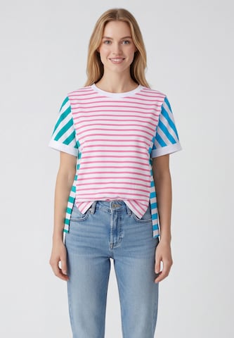 T-shirt usha BLUE LABEL en rose : devant