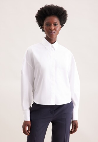 SEIDENSTICKER Blouse in Wit: voorkant