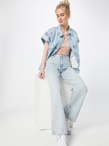 Monki Wide leg Jeans in Blauw