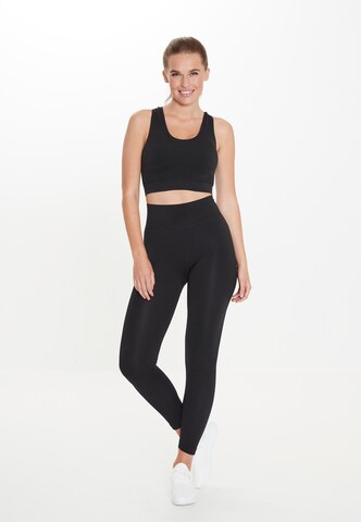 ENDURANCE Skinny Workout Pants 'Soep' in Black