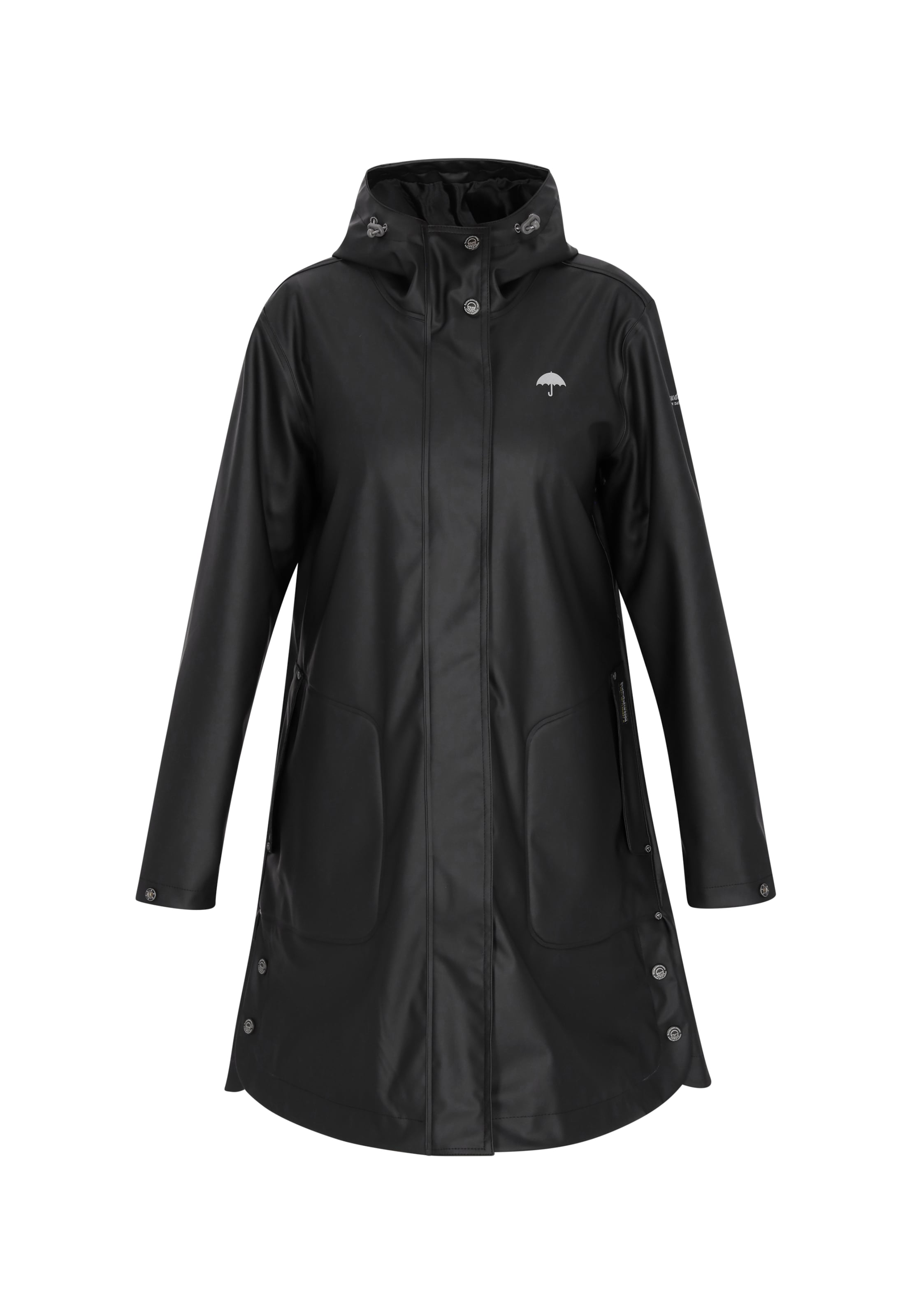 Schmuddelwedda Funktsionaalne mantel, värv must: eest vaates