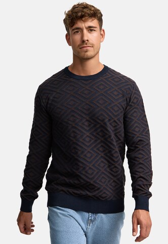 INDICODE JEANS Sweater 'Scott' in Blue: front