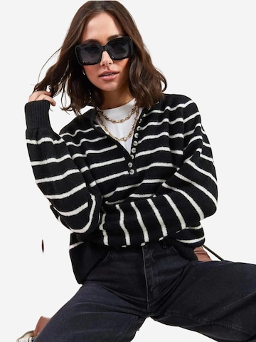 Bianco Lucci Pullover 'Pullover'‌‌‌‌‌‌ in Grau
