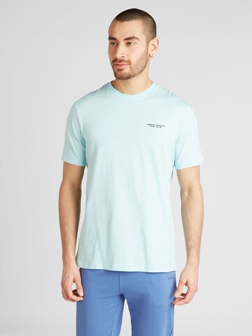 T-Shirt ARMANI EXCHANGE en bleu : devant