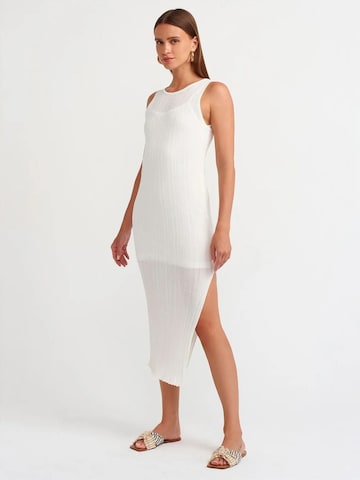 Dilvin Dress 'Midi' in White: front