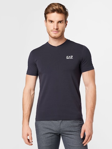 EA7 Emporio Armani Shirt in Blauw: voorkant