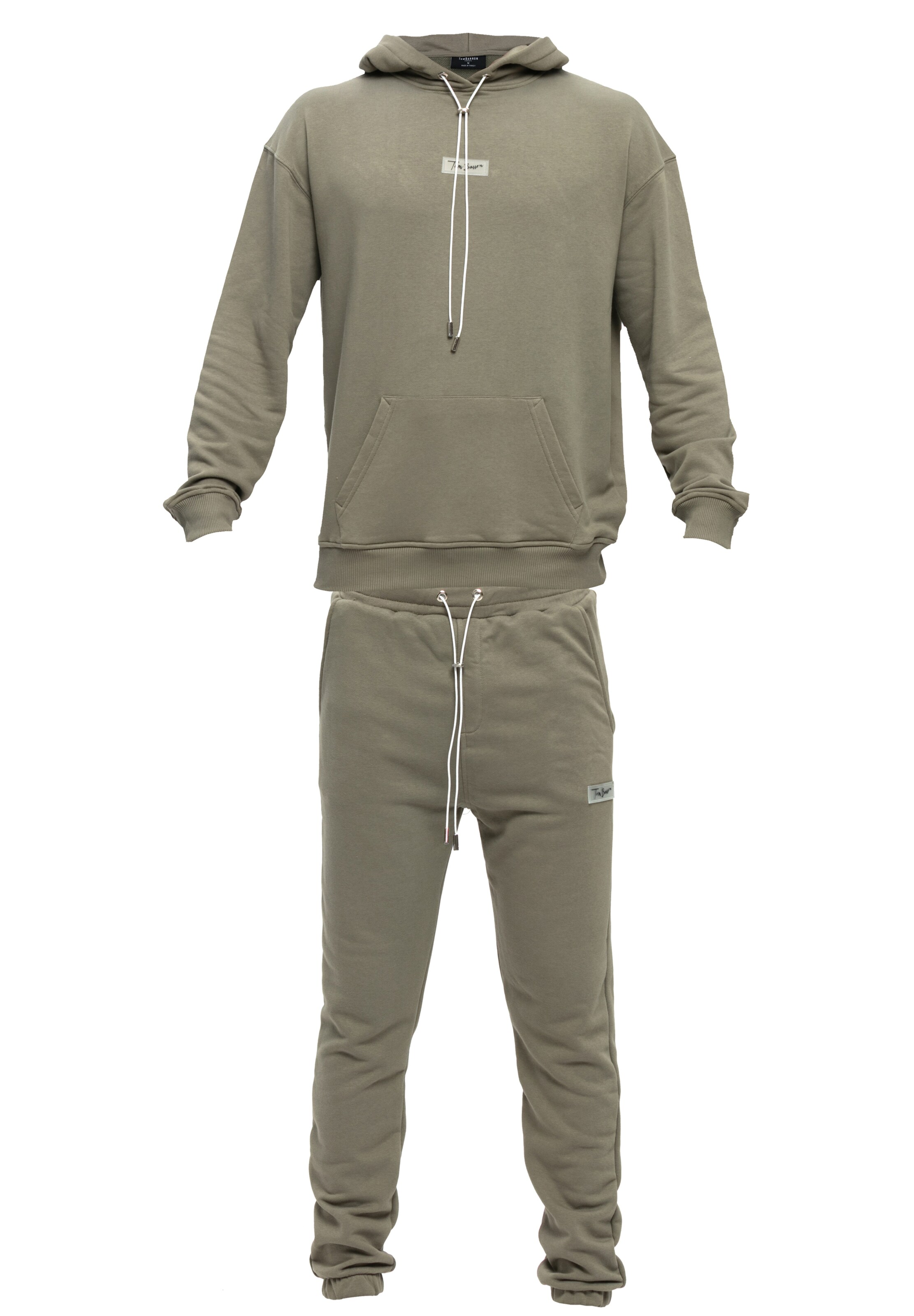 Tom Barron Trainingspak in Groen: voorkant