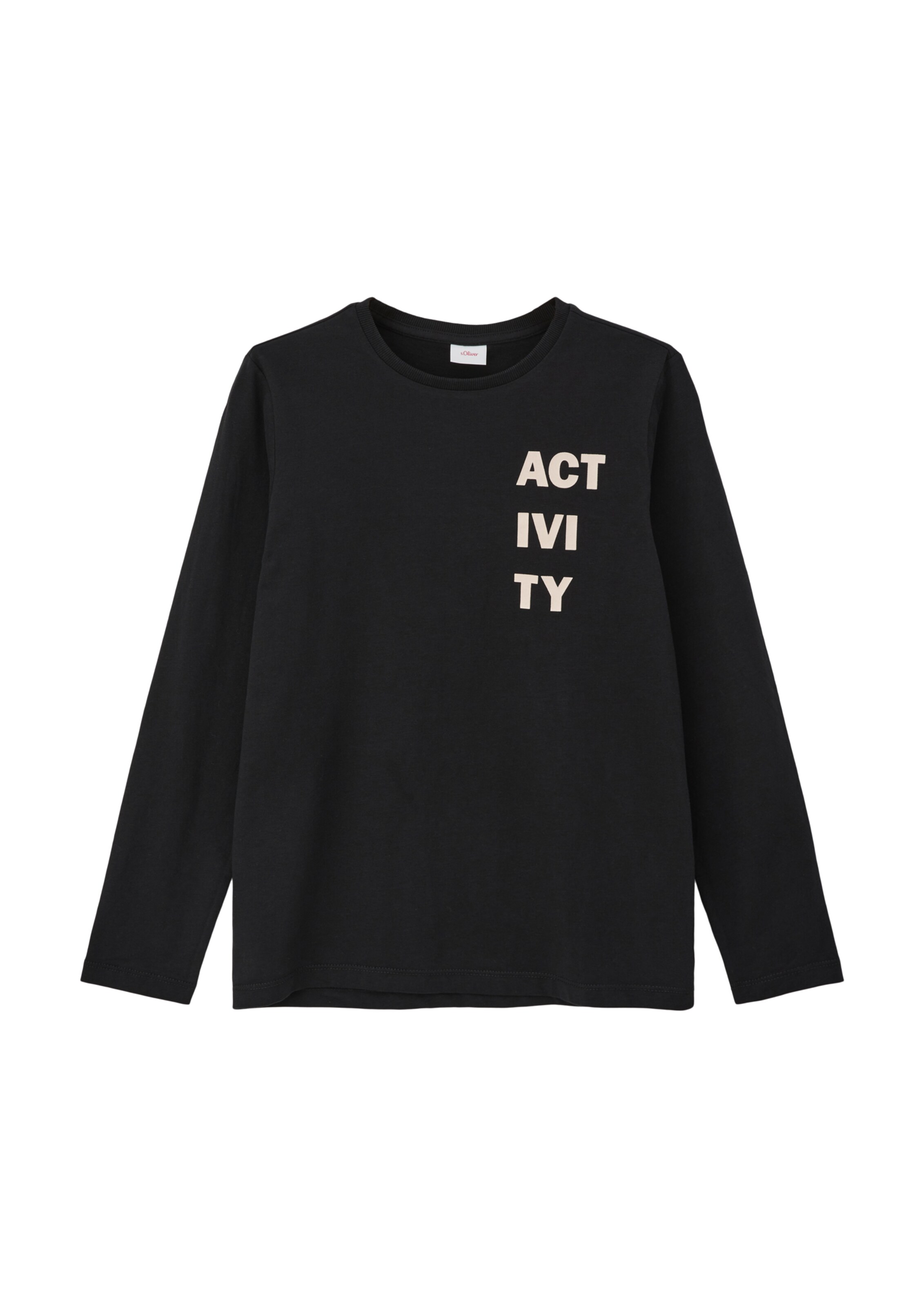 s.Oliver Shirt in Zwart: voorkant