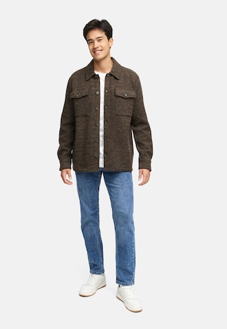 Fit confort Chemise 'Wheel' INDICODE JEANS en marron