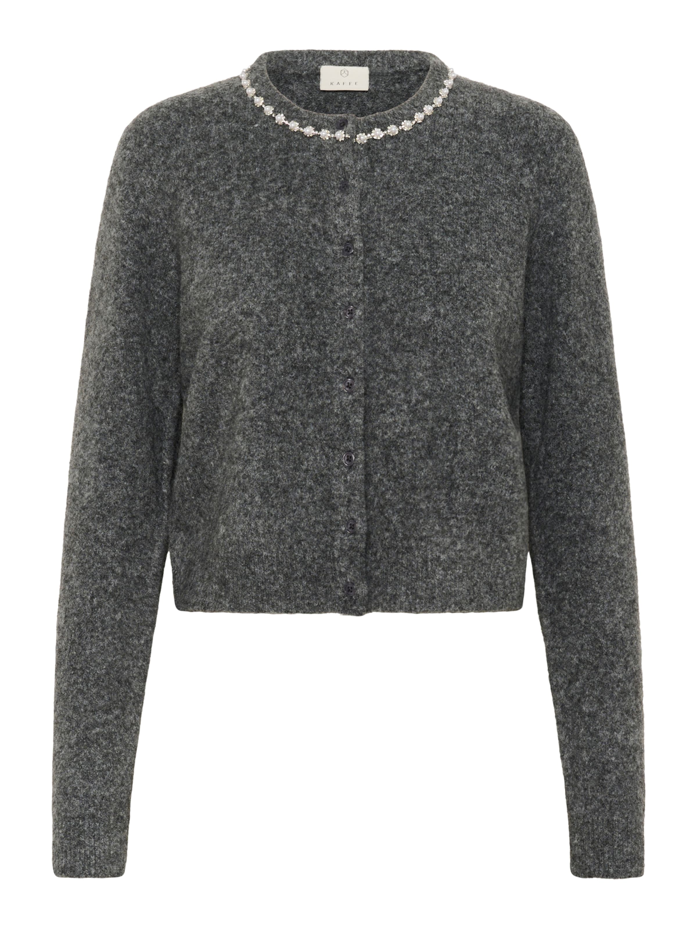 Kaffe Πλεκτή ζακέτα 'KARoxy' σε γκρι: μπροστά
