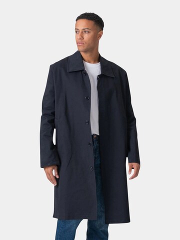 TEESHOPPEN Between-Seasons Coat 'Philip' in Blue: front