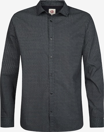 Chemise Petrol Industries en bleu : devant