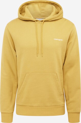 Sweat-shirt Carhartt WIP en jaune : devant