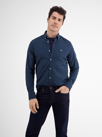 LERROS Regular fit Overhemd in Blauw: voorkant