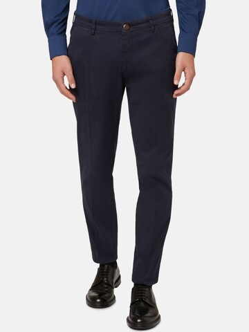 Regular Pantalon à plis Boggi Milano en bleu : devant