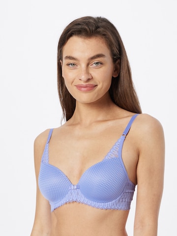 TRIUMPH Push-up Bra 'Aura' in Purple: front