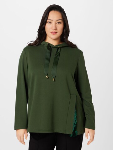 Sweat-shirt SAMOON en vert : devant