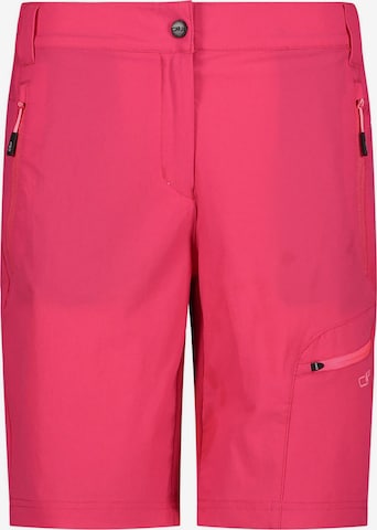 CMP Slim fit Outdoor Pants 'Bermuda' in Purple: front