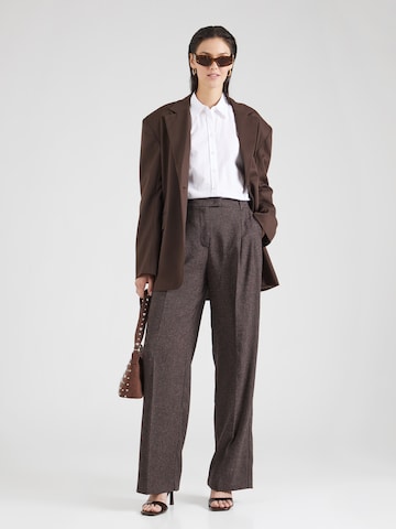 Loosefit Pantalon à plis PATRIZIA PEPE en marron