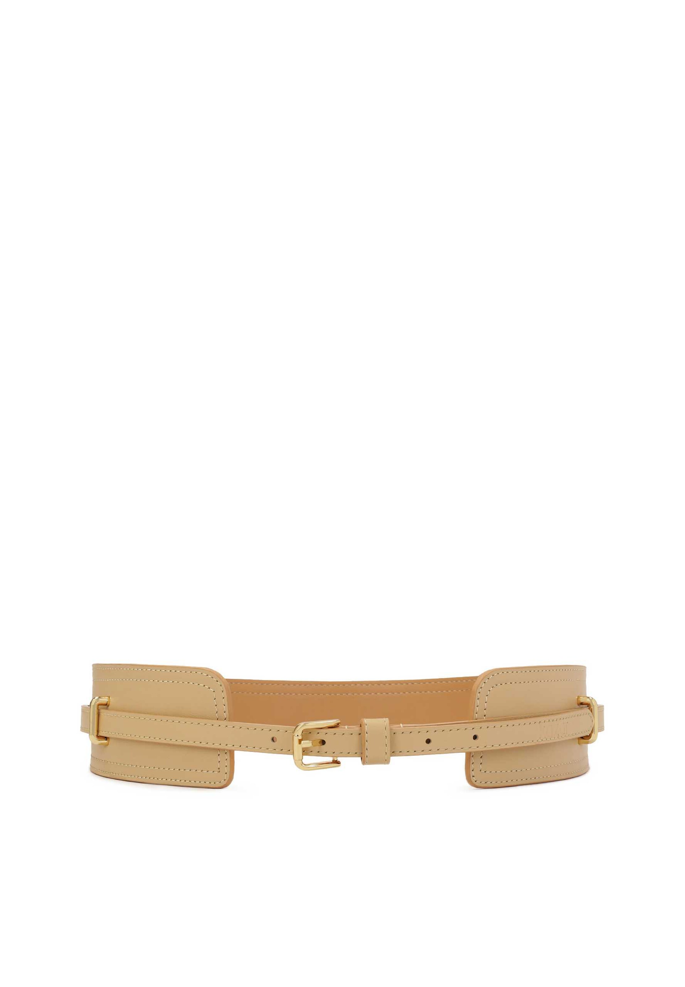Kazar Belt in Beige: front