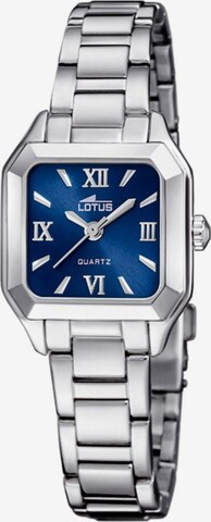 Montre à affichage analogique Lotus en bleu : devant