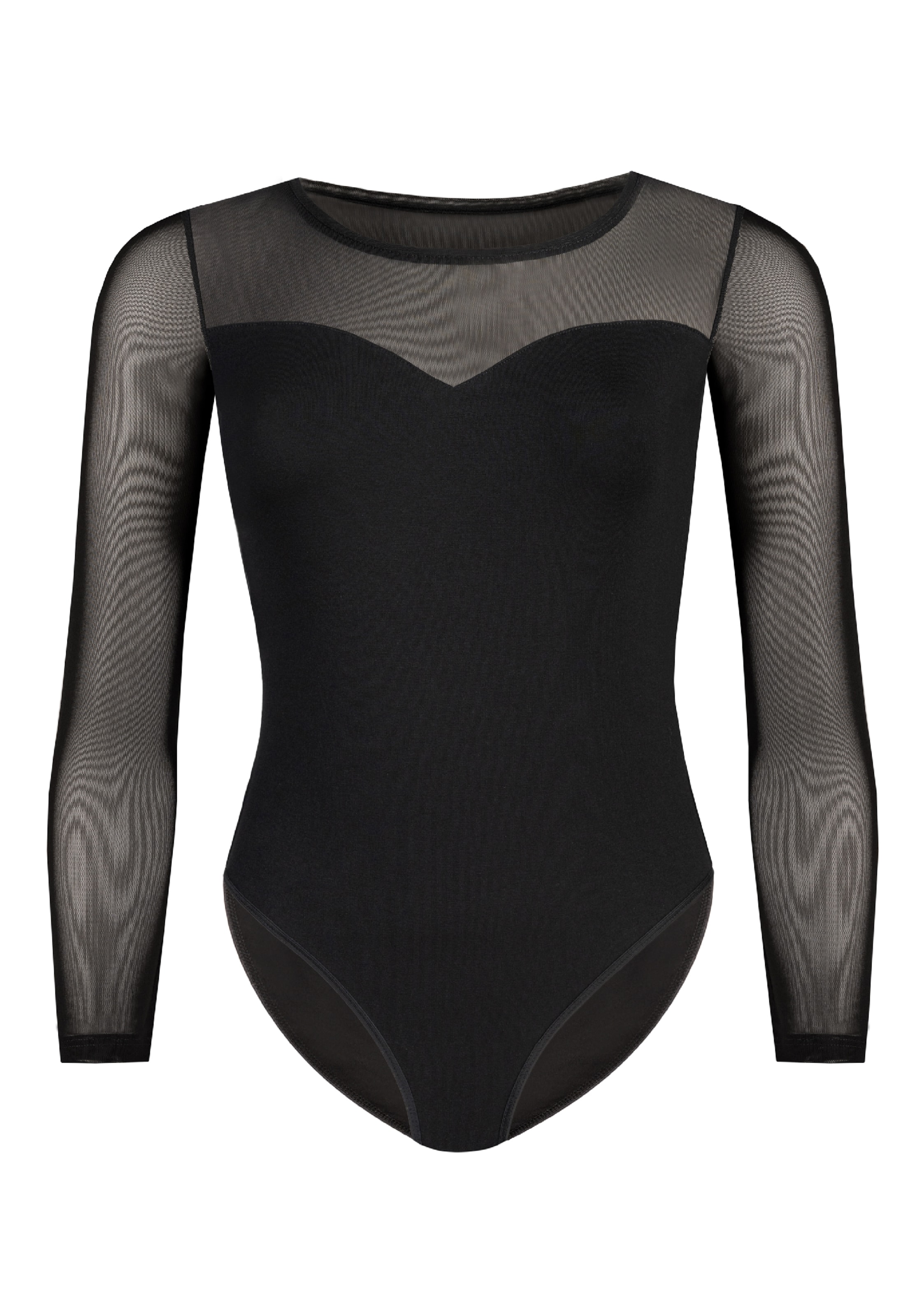 TEYLI Shirt bodysuit 'Willow' in Black: front
