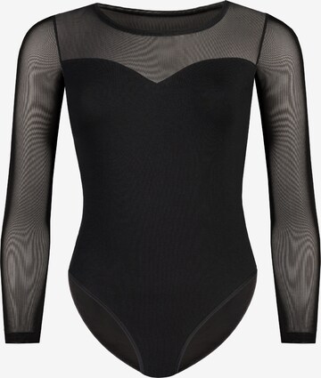 TEYLI Shirt bodysuit 'Willow' in Black: front