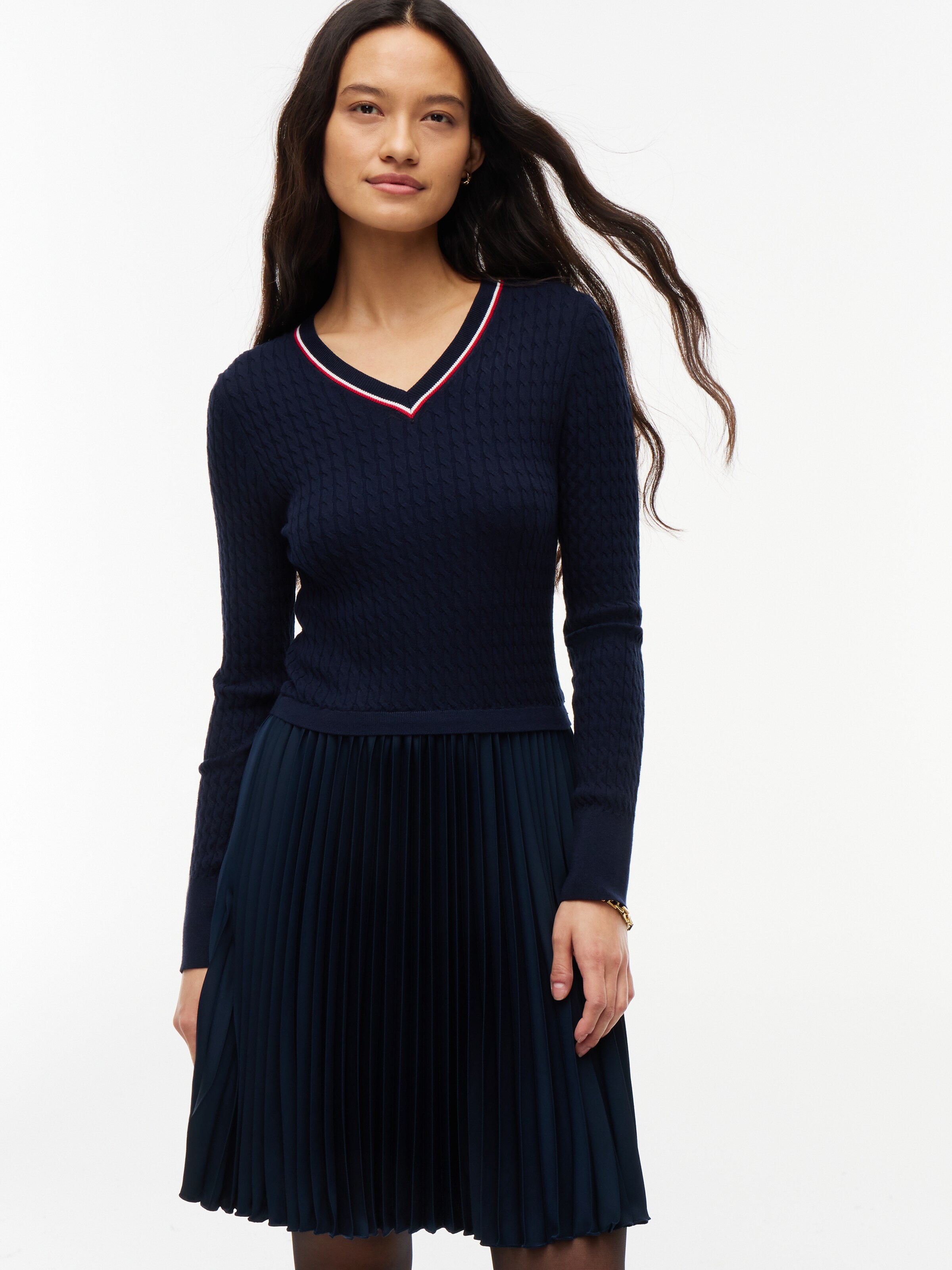 Rochie de la TOMMY HILFIGER pe albastru: față