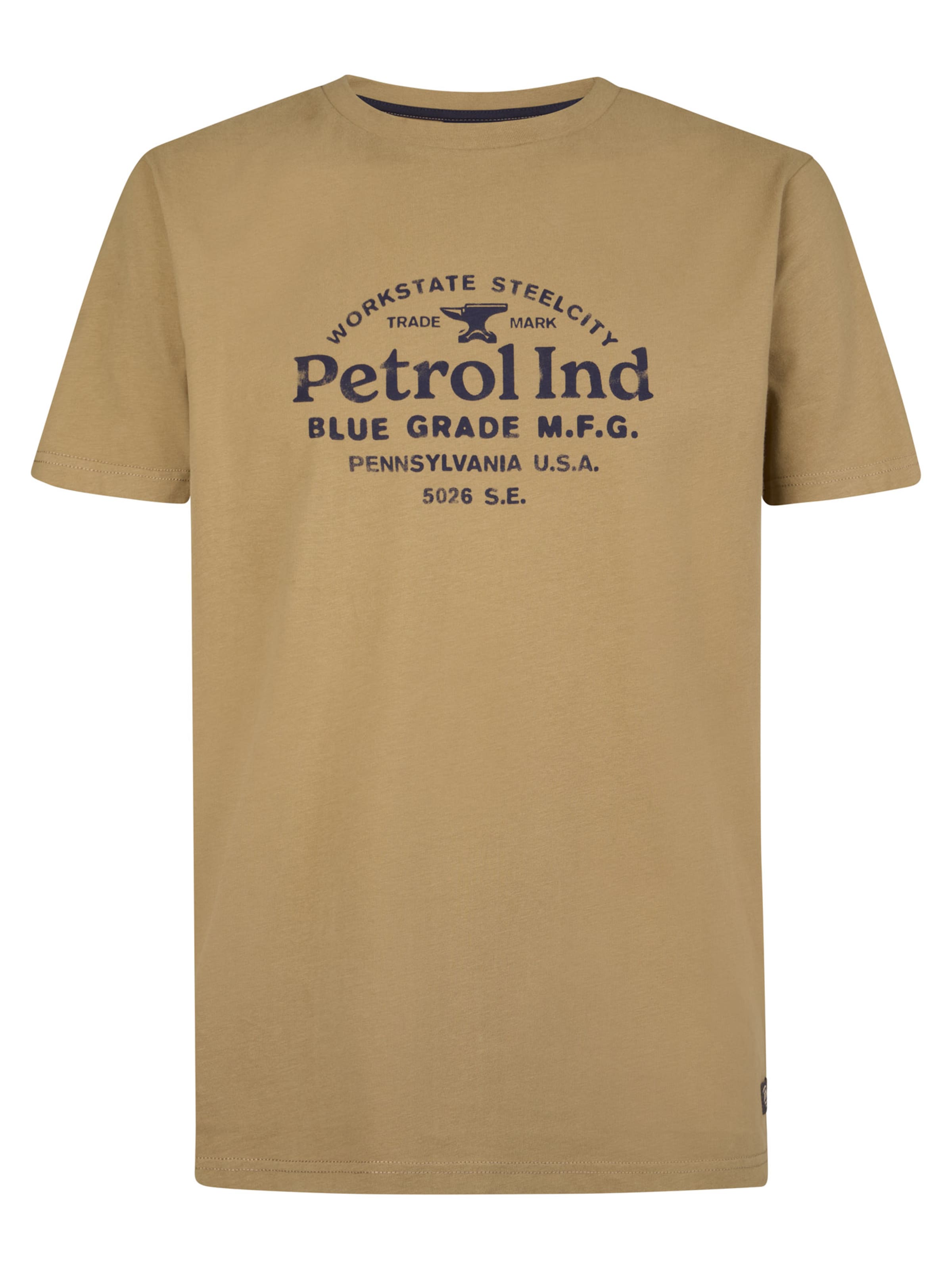 Petrol Industries Shirt in Bruin: voorkant