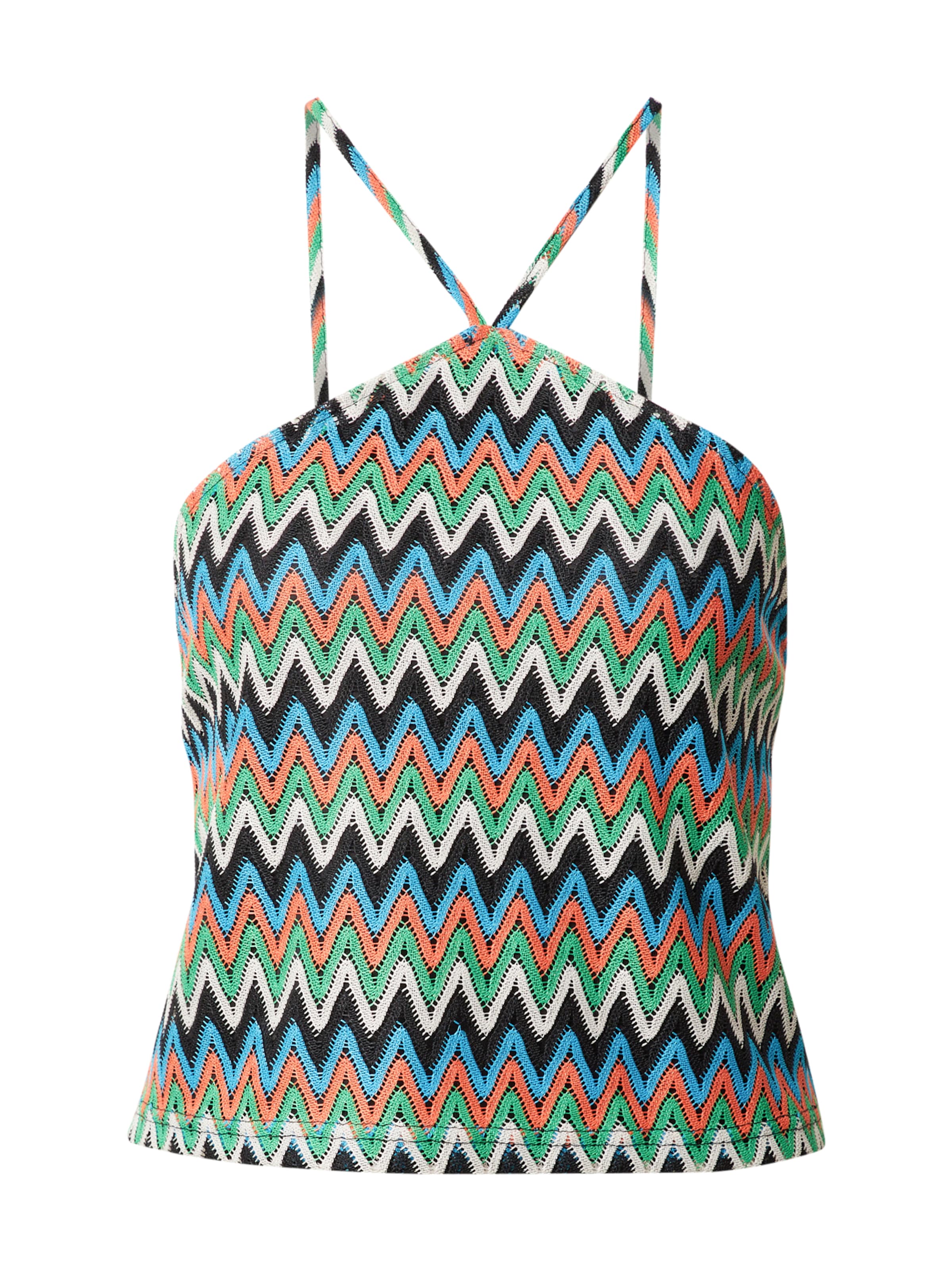 Warehouse Πλεκτό τοπ σε ανάμεικτα χρώματα: μπροστά