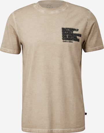 QS Shirt in Beige: front