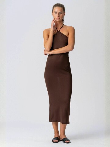TEESHOPPEN Dress ' Jasmin ' in Brown