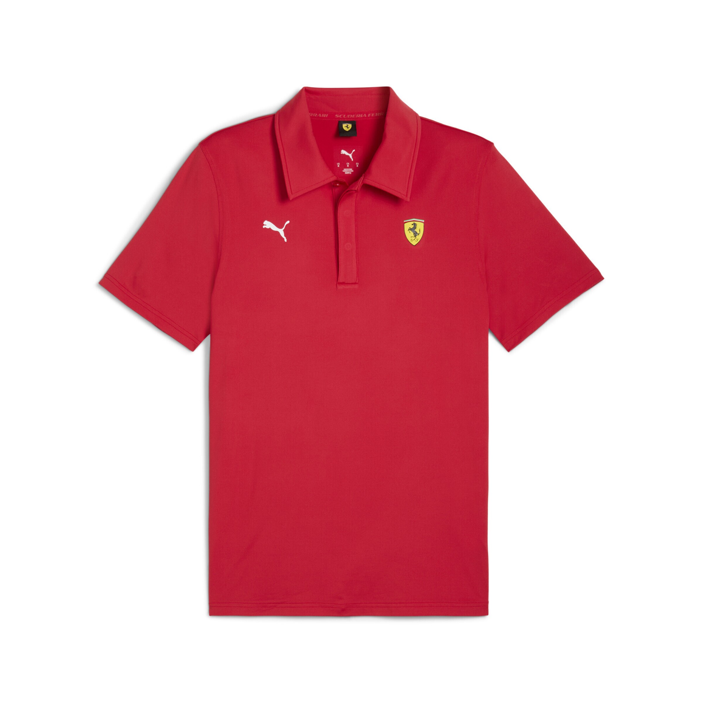 PUMA T-Shirt fonctionnel 'Scuderia Ferrari' en bleu foncé / jaune / rouge / blanc, Vue avec produit
