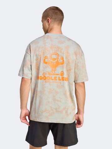 T-Shirt fonctionnel 'FUN TRAIN' ADIDAS PERFORMANCE en orange : devant