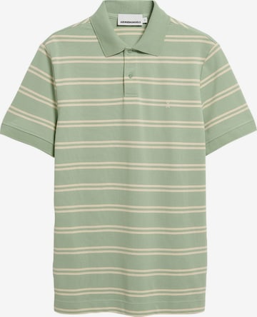 ARMEDANGELS Polo- Shirt STRIPED POLO in Grün: Vorderseite