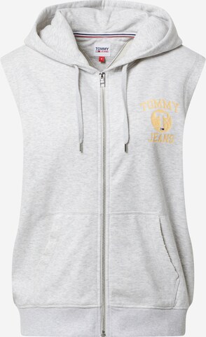 Tommy Jeans Zip-Up Hoodie in Grey: front