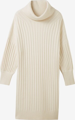 TOM TAILOR Knitted dress in Beige: front