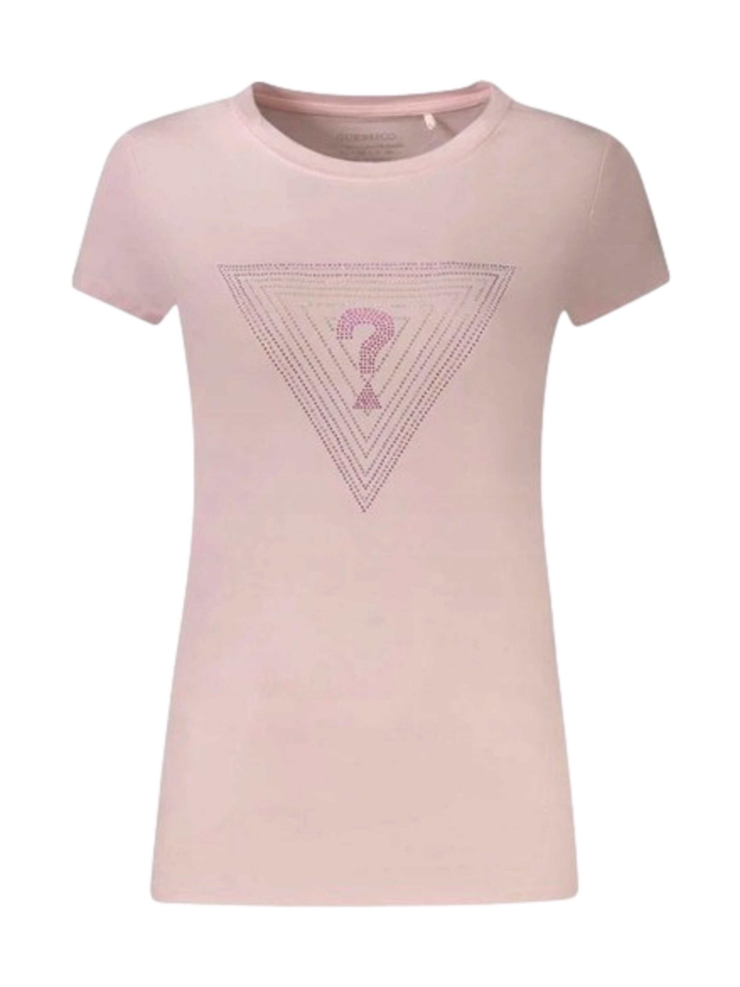 GUESS Shirt 'Triangle Ombre' in Pink: front