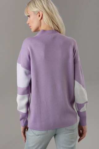 Aniston SELECTED Pullover in Lila