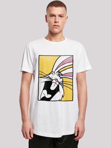T-Shirt 'Looney Tunes Bugs Bunny Laughing' F4NT4STIC en blanc : devant