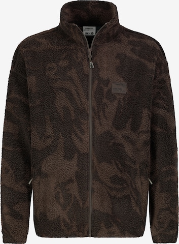 Sublevel Fleecejacke in Braun: Vorderseite