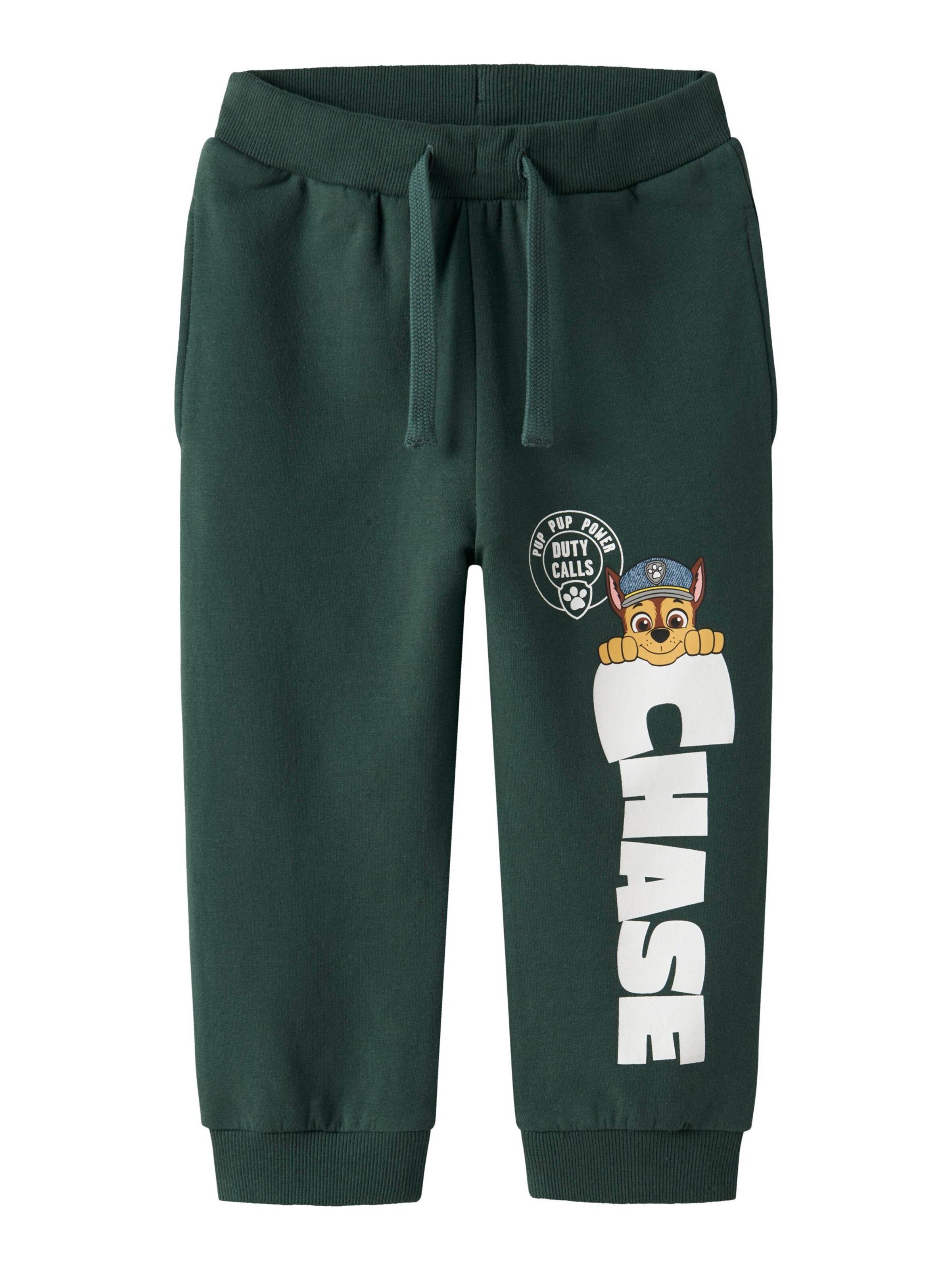 NAME IT - Pantalón 'Paw Patrol' en verde: frente