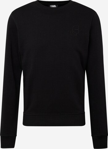 Sweat-shirt Karl Lagerfeld en noir : devant