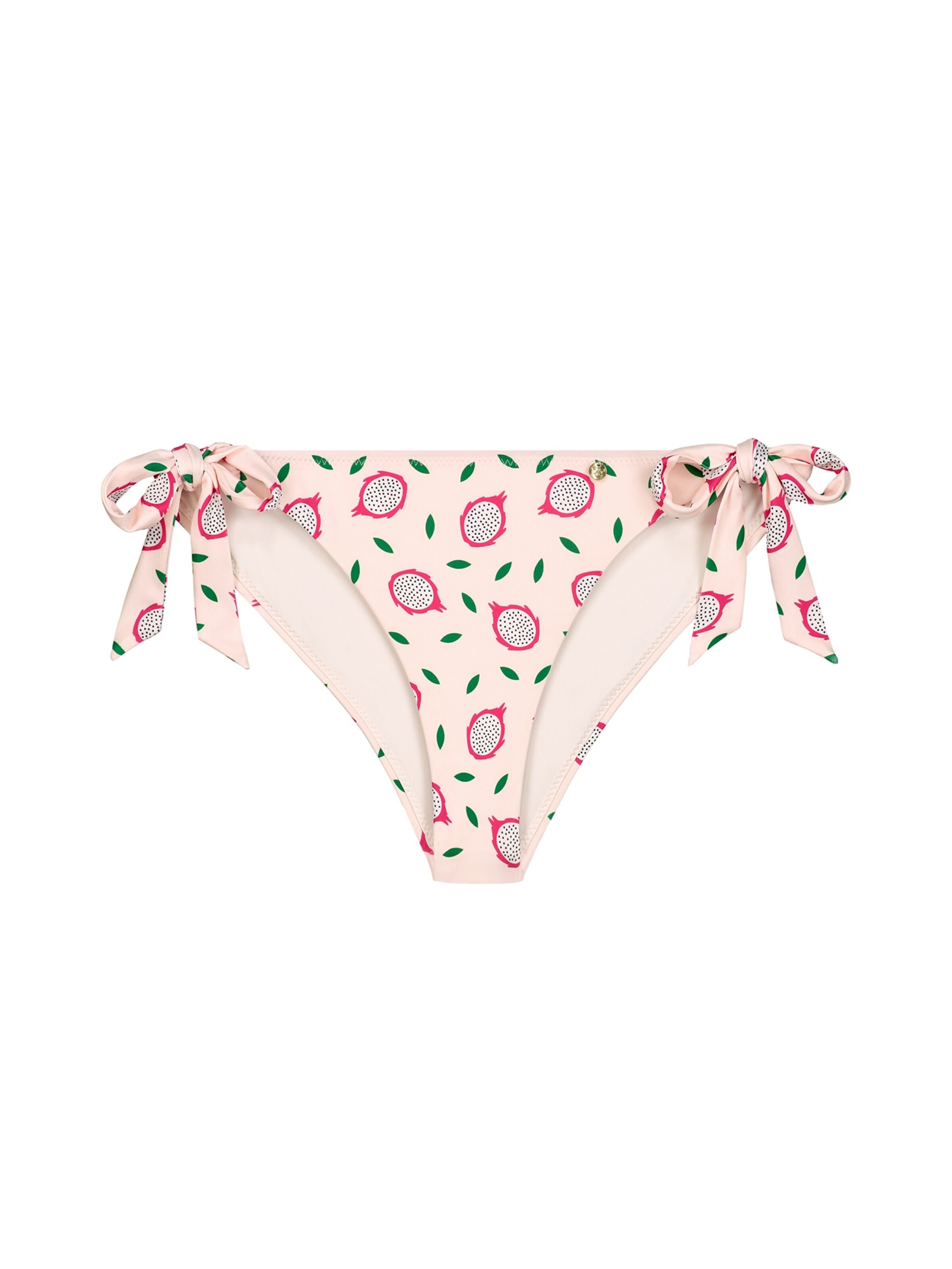 A-dam Bikinihose 'Dunya' in beige / grasgrün / rot / weiß, Produktansicht