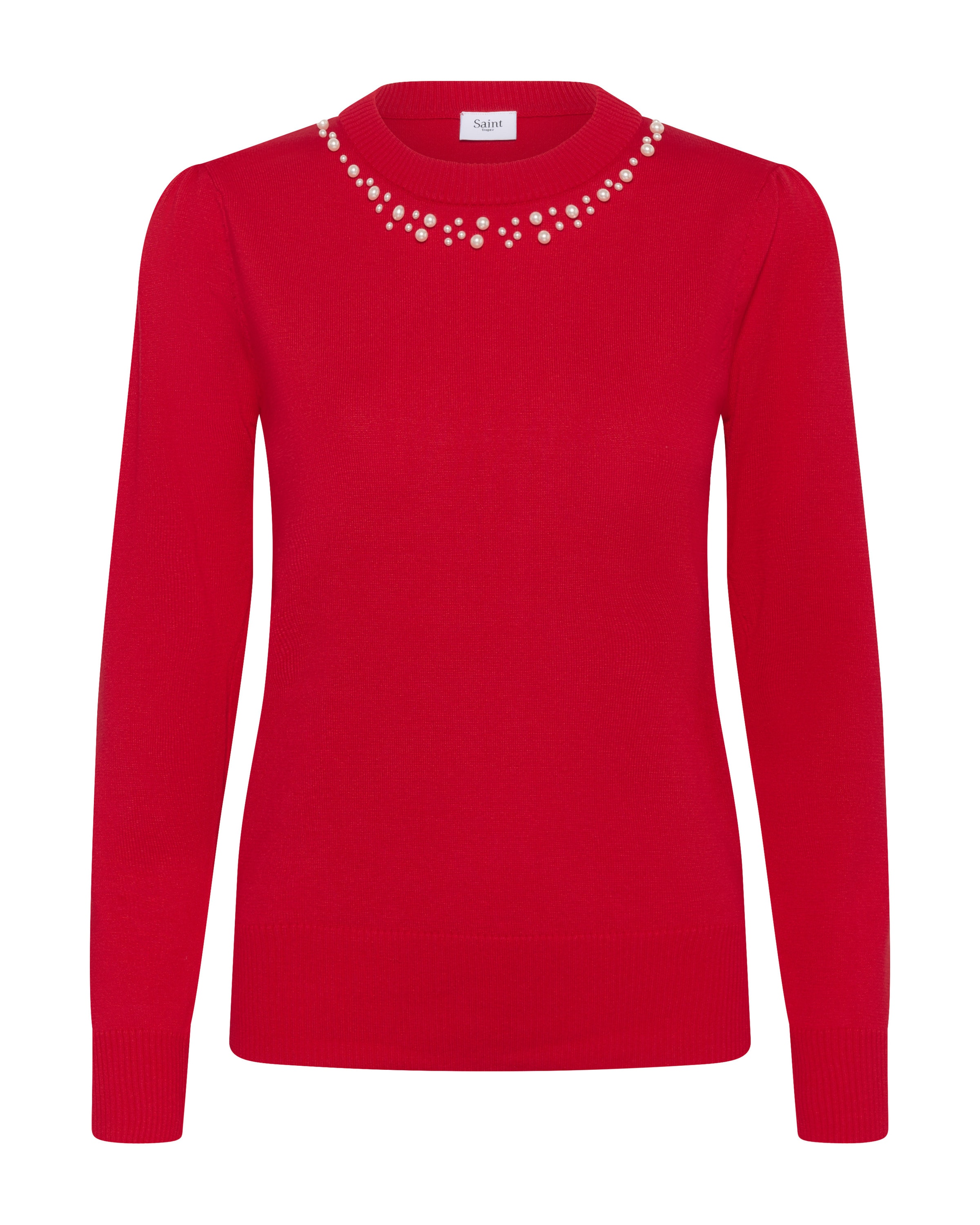 SAINT TROPEZ - Jersey 'Temma' en rojo: frente