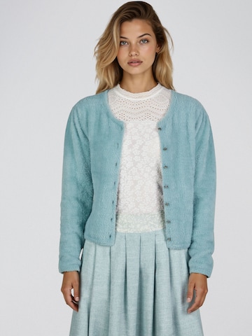 SPIETH & WENSKY Gebreid vest 'Hulla' in Blauw: voorkant