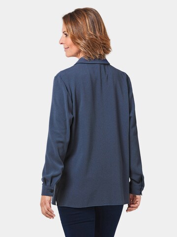 Goldner Bluse in Blau