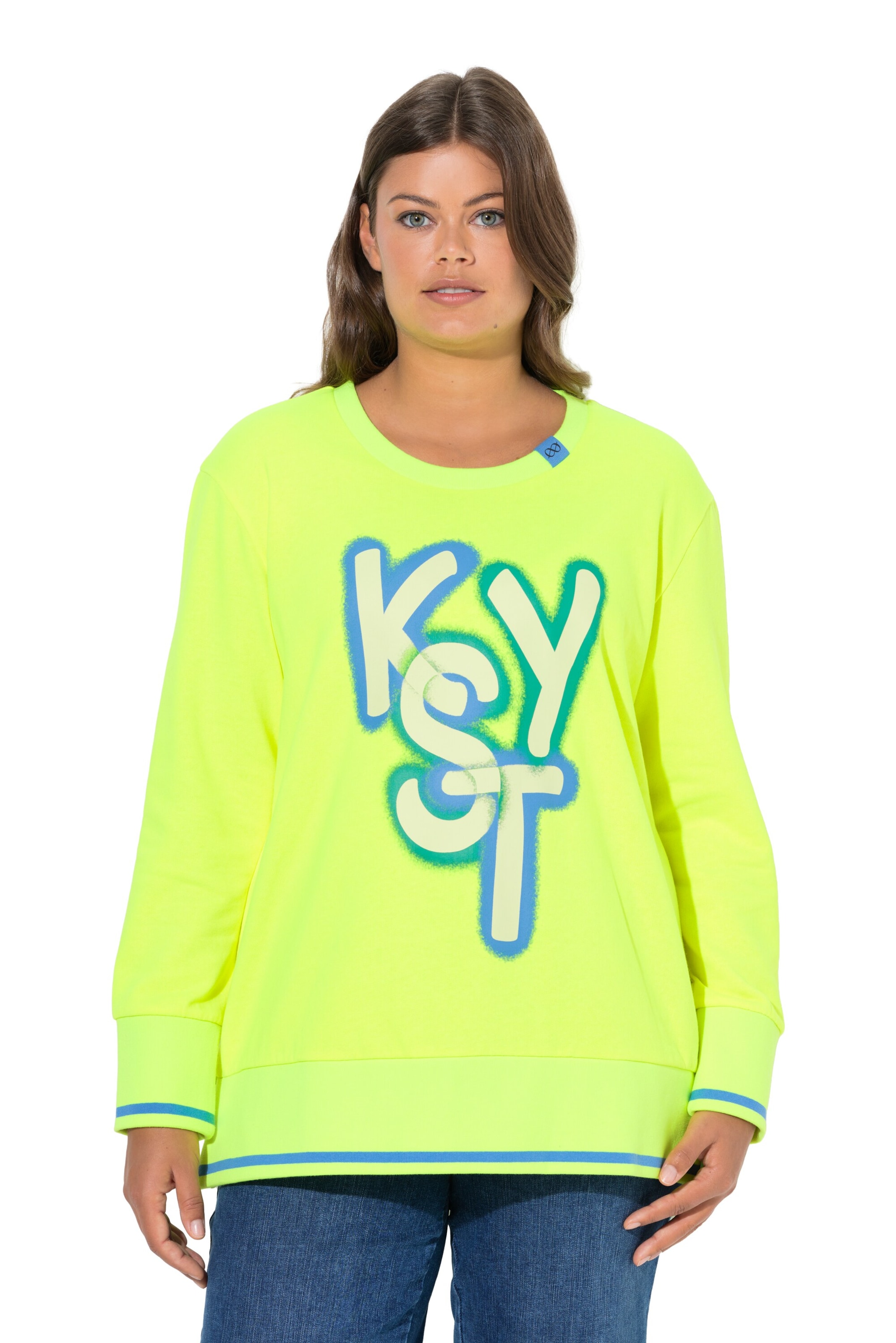 LAURASØN Sweatshirt in Yellow: front