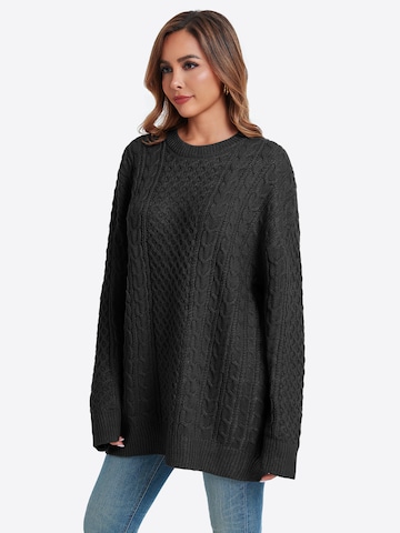 Imily Bela Oversize pulóver - fekete